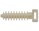 Tassello di Nylon TP 10x37mm per Fascetta Bianca, Confezione da 100 Pezzi