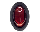 Interruttore acceso/spento rosso 250v