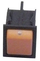 Interruttore unipolare arancione 25x31 mm