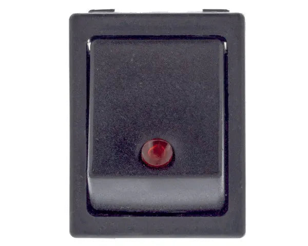 Interruttore unipolare rosso 25x31mm spia