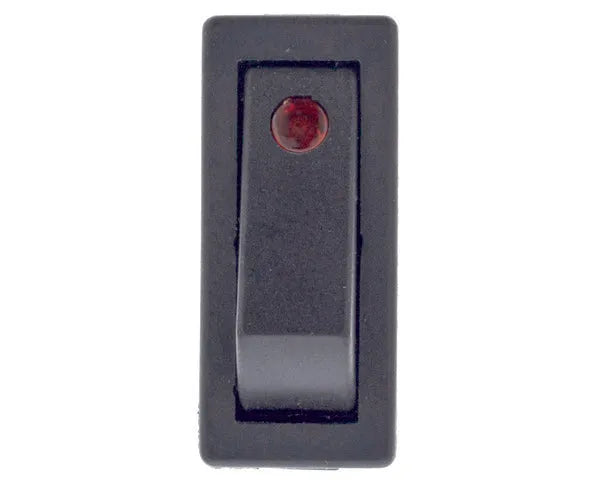 Interruttore unipolare rosso 11x30mm spia