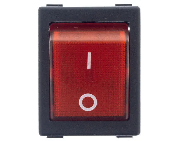 Interruttore bipolare rosso 25X31 mm