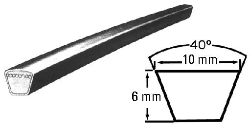 CINGHIA LAVATRICE TRAPEZOIDALE 3L-470