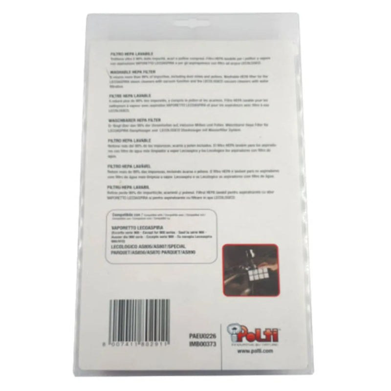 Filtro HEPA aspirador Polti PAEU0226