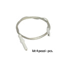 KIT 4 PEZZI CANDELETTE DI ACCENSIONE PIANO COTTURA ARISTON CREDA HOTPOINT INDESIT SCHOLTES