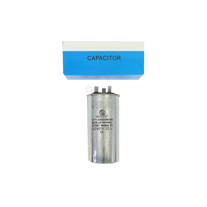 UNIVERSALE - Condensatore Metallico Doppio 40uF + 5uF 450V per Frigorifero - AST-00230355