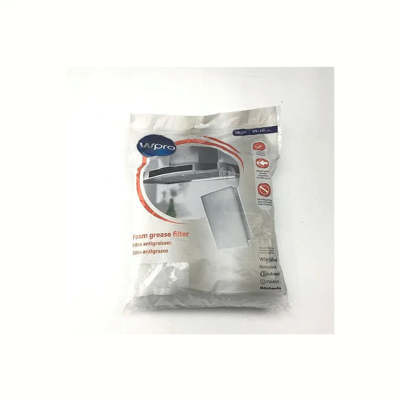 Filtro metallico originale 47x97 per cappa Whirlpool Indesit