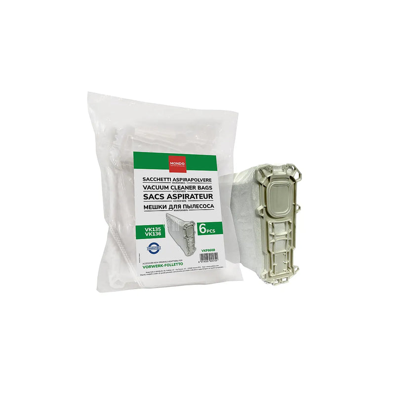 VORWERK-FOLLETTO - Sacchetto filtro Super Filtrello Aspirapolvere - 45030
