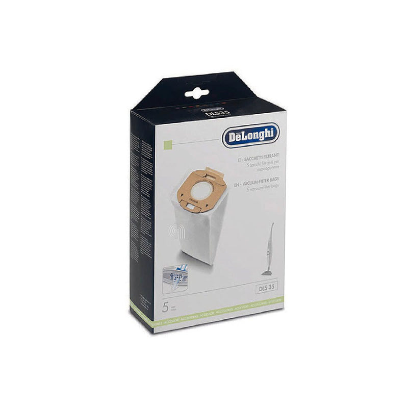 Set da 5 sacchetti originali per aspirapolvere De Longhi DLS35