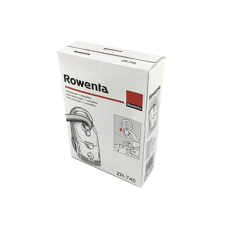 set 5 sacchetti e 1 filtro originale aspirapolvere Rowenta ZR745