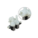 Valvola solenoide a 2 vie 90° 12mm per lavatrice Whirlpool