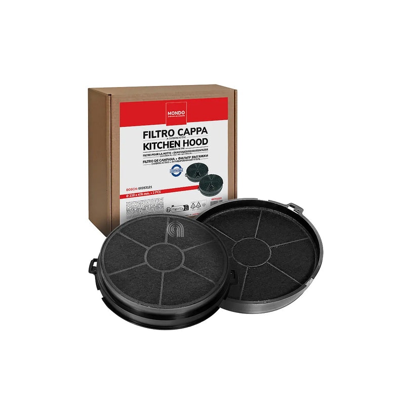 BEKO, FABER, SMEG - Filtro di carbone circolare per cappa aspirante - 9189387005