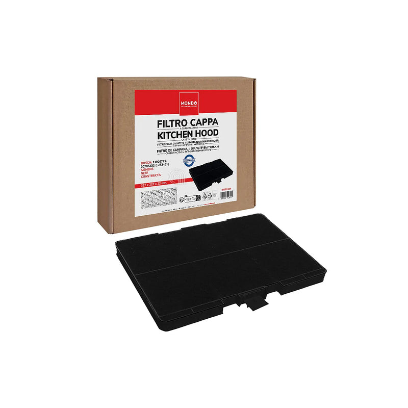 BOSCH, SIEMENS, CONSTRUCTA, NEFF, JUNKER, MONDO - Filtro di carbone per cappa aspirante - 00705432