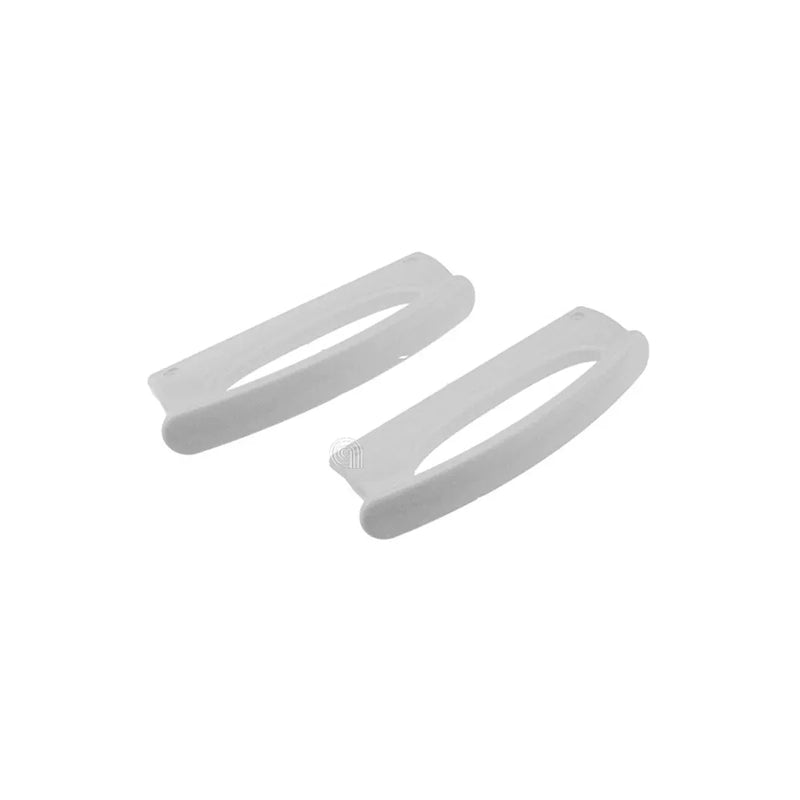Maniglia porta originale frigorifero Whirlpool Indesit bianca kit 2 unità