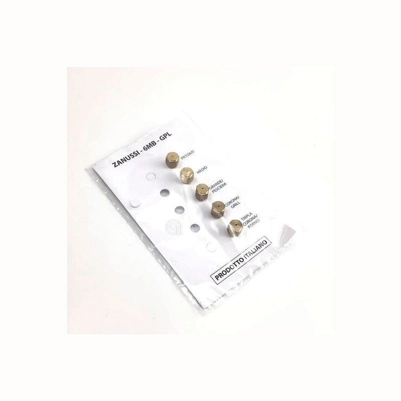 set iniettori gas GPL 6mb ricambi cucina hg09 per cucina