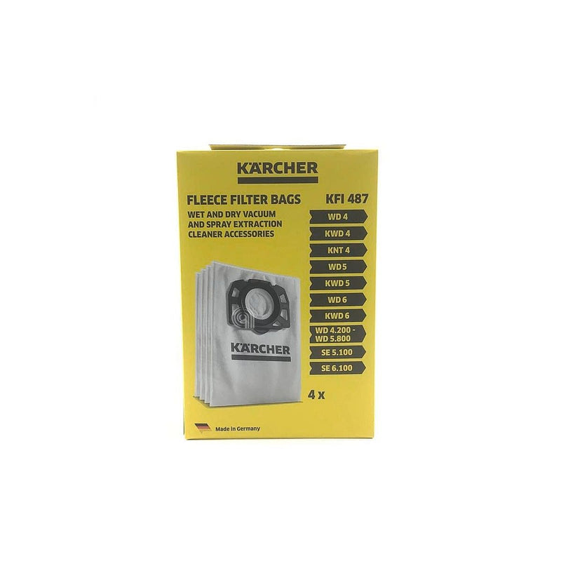 Set da 4 sacchetti originali per aspirapolvere Karcher 28630060
