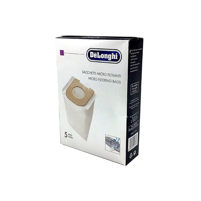 Set da 5 sacchetti originali per aspirapolvere De Longhi DLSF003