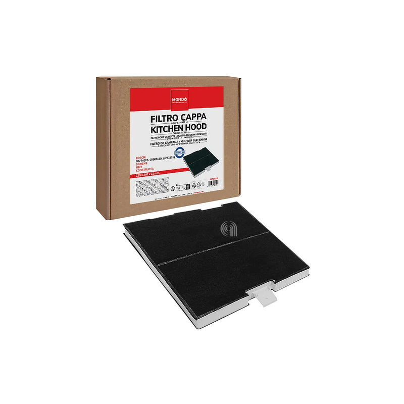 BOSCH SIEMENS CONSTRUCTA NEFF - Filtro di carbone rettangolare per cappa aspirante - 00744075