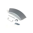 Set maniglia porta originale lavatrice Electrolux 4055186482 argento