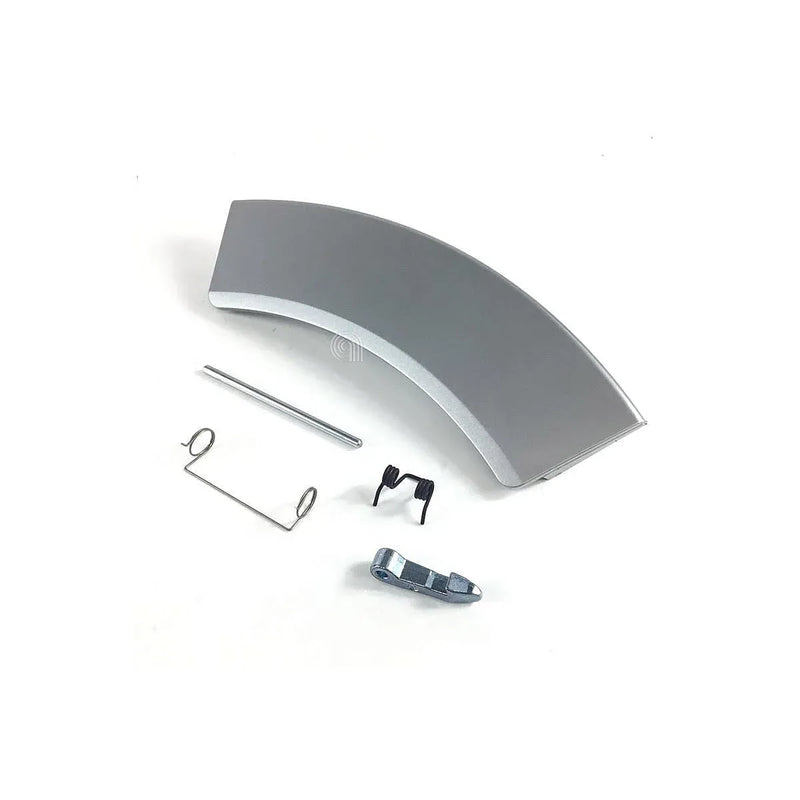 Set maniglia porta originale lavatrice Electrolux 4055186482 argento