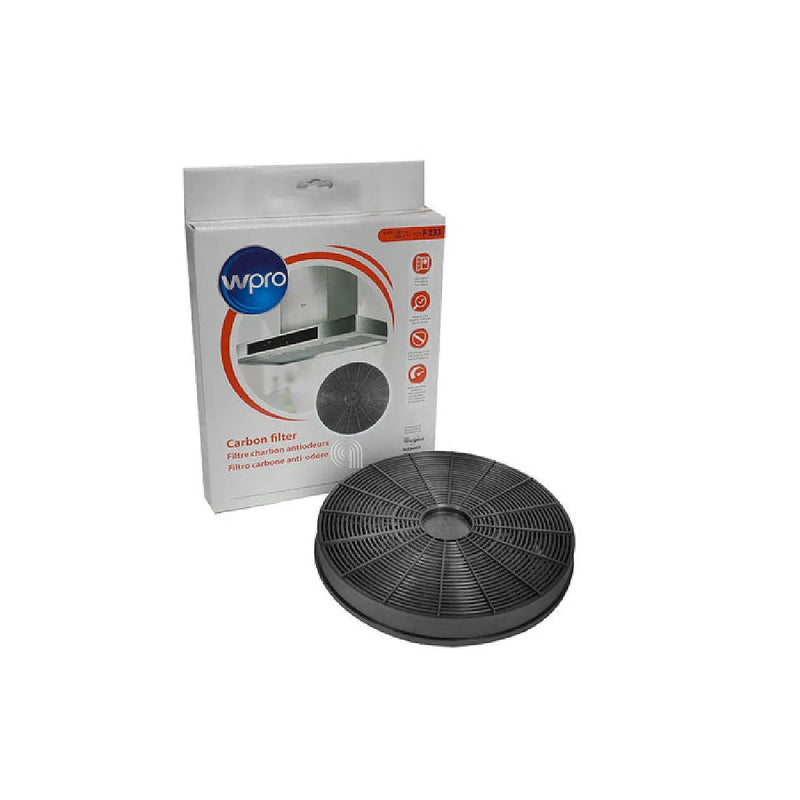 Filtro a carbone attivo circolare WPRO F233 per cappa Whirlpool