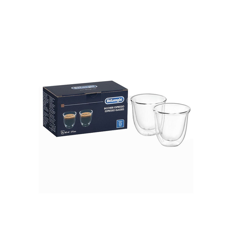 Bicchieri espresso originali per macchina da caffè De Longhi 60ml confezione da 2