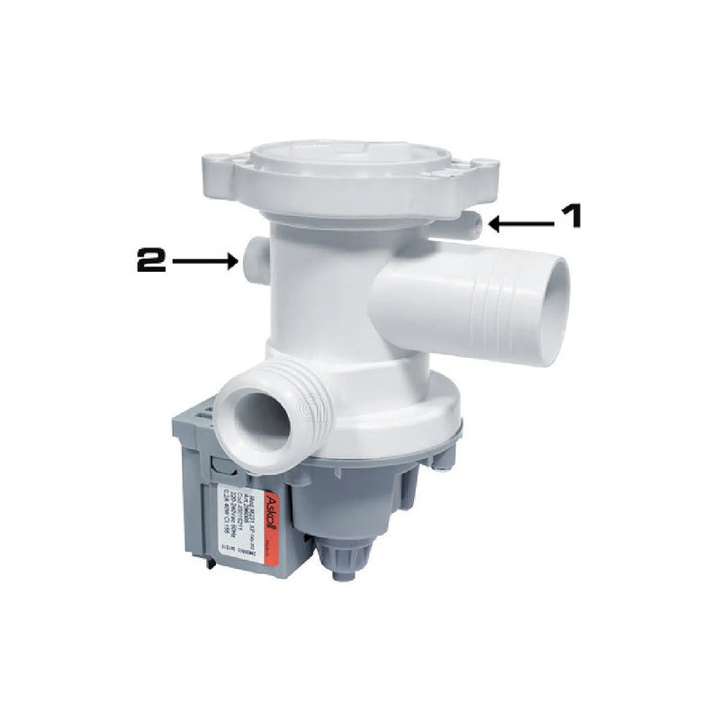 ARISTON, INDESIT, MERLONI - Pompa di Scarico Magnetica per Lavatrice - AST-00215255