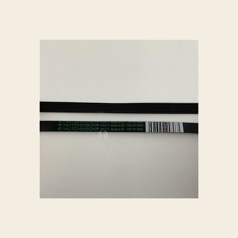 Cinghia H7 1181 Poly-V originale per lavatrice Whirlpool e Indesit