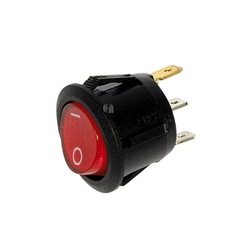 Interruttore rotondo unipolare luminoso 3 contatti De Longhi