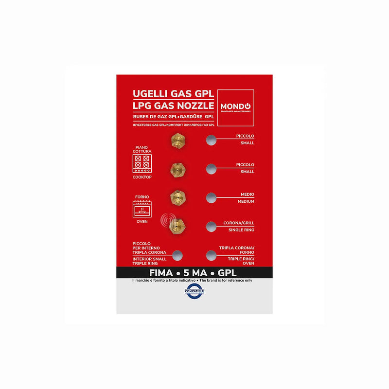 UNIVERSALE MONDO - Ugelli gas GPL per piano cottura - AST-00537520