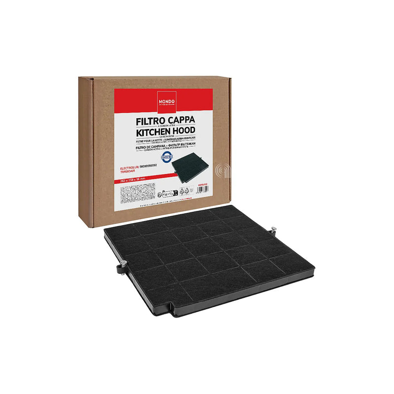 ELECTROLUX, WHIRLPOOL, AEG, ELICA, TURBOAIR, ARTHUR MARTIN - Filtro di carbone per cappa aspirante - F00424
