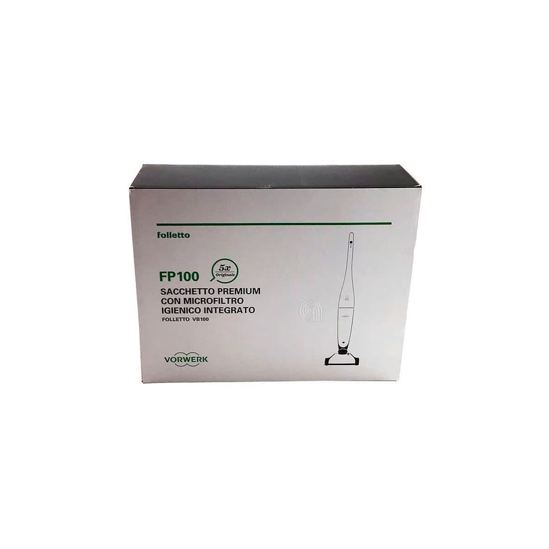 Set 5 sacchetti premium FP100 con filtro originale Vorwerk 58018