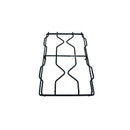 GRIGLIA PIATTA A 2 FUOCHI 485X255MM PIANO COTTURA RICAMBI CUCINA