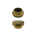 Spartifiamma ausiliare in ottone forato lucido per piano cottura Ignis