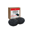 SET 2 FILTRI CIRCOLARI IN CARBONIO TIPO 57 V400 CAPPA MONDO ESTRATTORE ELECTROLUX ELICA WHIRLPOOL