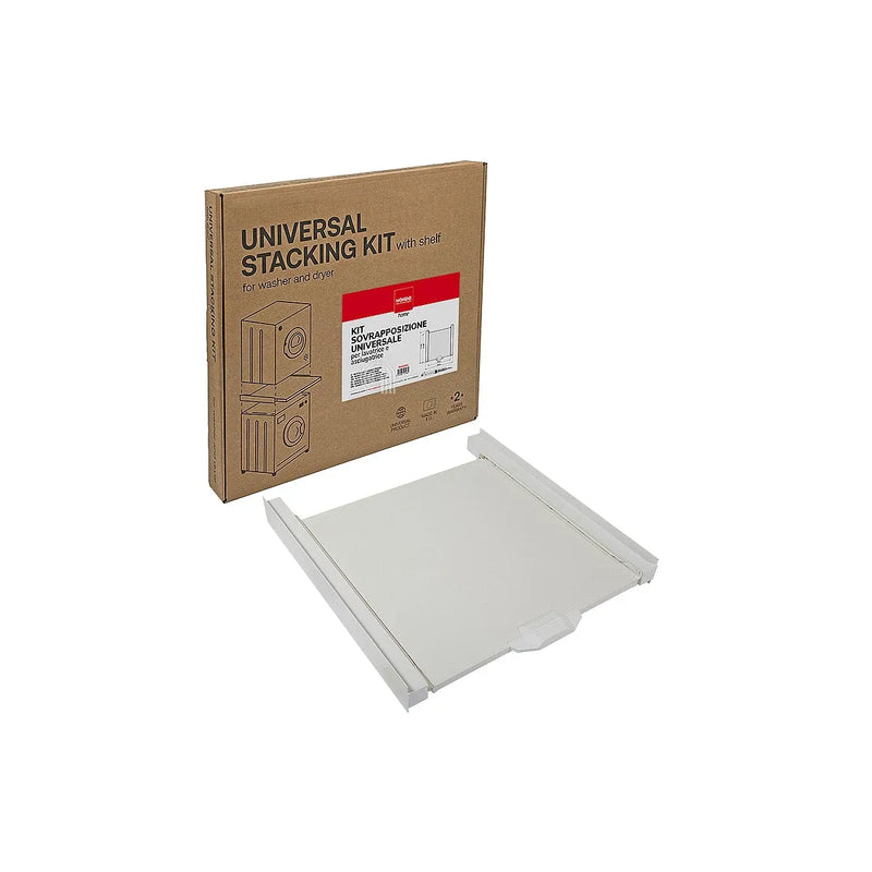 Kit di sovrapposizione asciugatrice Mondo con ripiano estraibile 60x60 cm