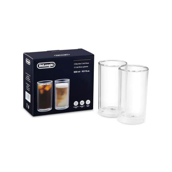 Set di 2 bicchieri DeLonghi a doppia parete per cold brew grandi (10,1 fl oz/300 ml)