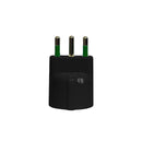 set 10 adattatori spina italiana 2p+t 16a a schuko 2p+t 16a