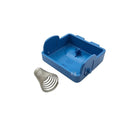 pulsante apertura cestello lavatrice Candy blu originale 46004794