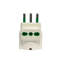 Set 10 adattatori tripolari 16A 2P+T bipasso e schuko Mondo