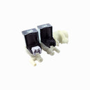 valvola solenoide a 2 vie 90° per lavatrice Whirlpool e Indesit