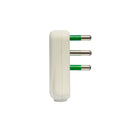 Set 10 spine angolo ribassate 2P+T 16A bianco Mondo