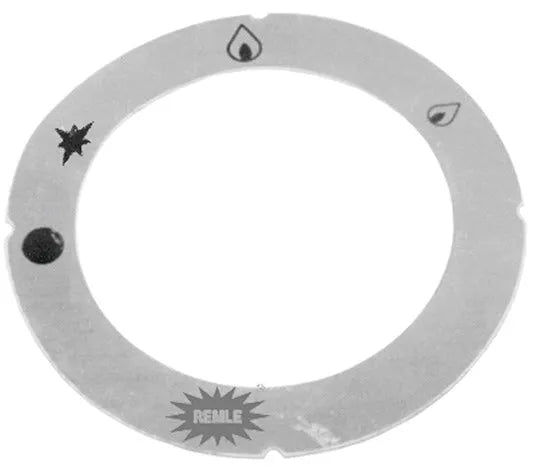 Ghiera decorativa manopola cucina con spia luminosa