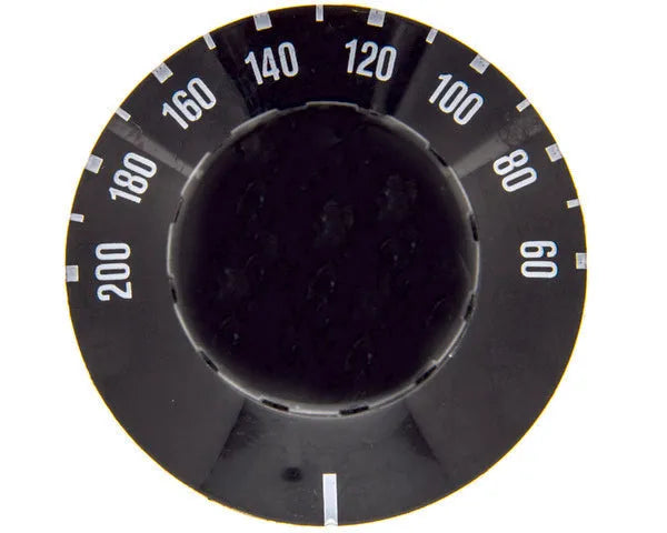Comando termostato 60-200ºC nero