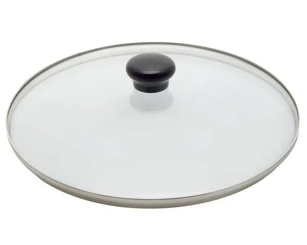 Coperchio in acciaio inox con valvola ø 26 cm.