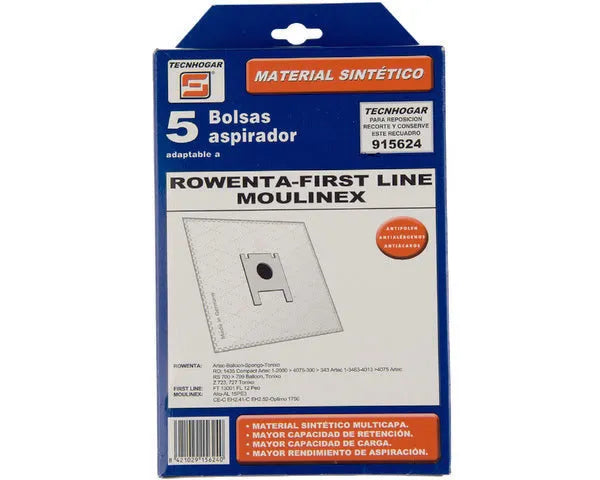 SACCO ASPIRAPOLVERE SINTETICO ROWENTA 5 PZ.
