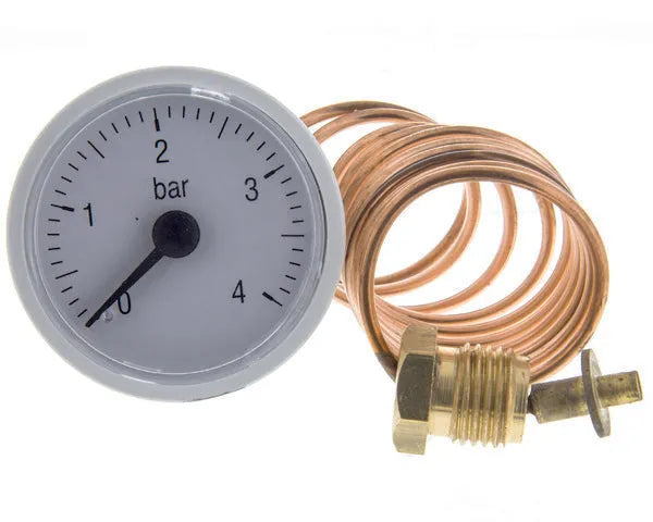 Idrometro caldaia 0/4 bar ø37 mm 1/4''