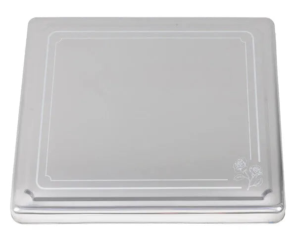 Copertura piano cottura 610x520x48 mm. acciaio inox decorato