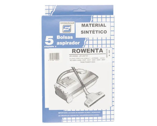 SACCO ASPIRAPOLVERE SINTETICO ROWENTA 5 PZ.