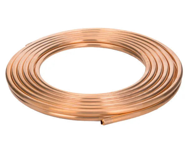 Tubo di rame 5/8'' 15 m. norma EN12735-1